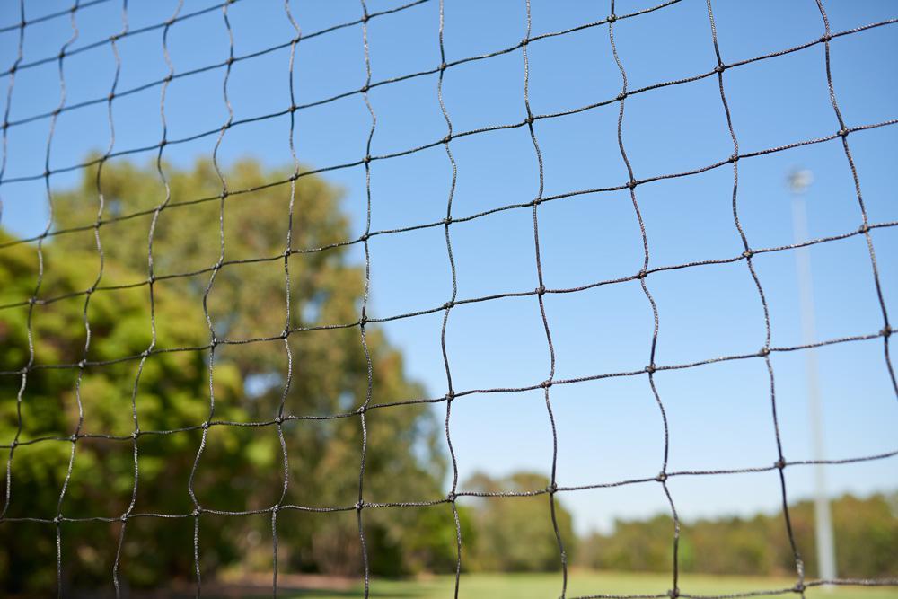 Quatra Sports Netting Ball Stop Barrier Nets with Support Posts - 100mm sq (Multiple Sizes)