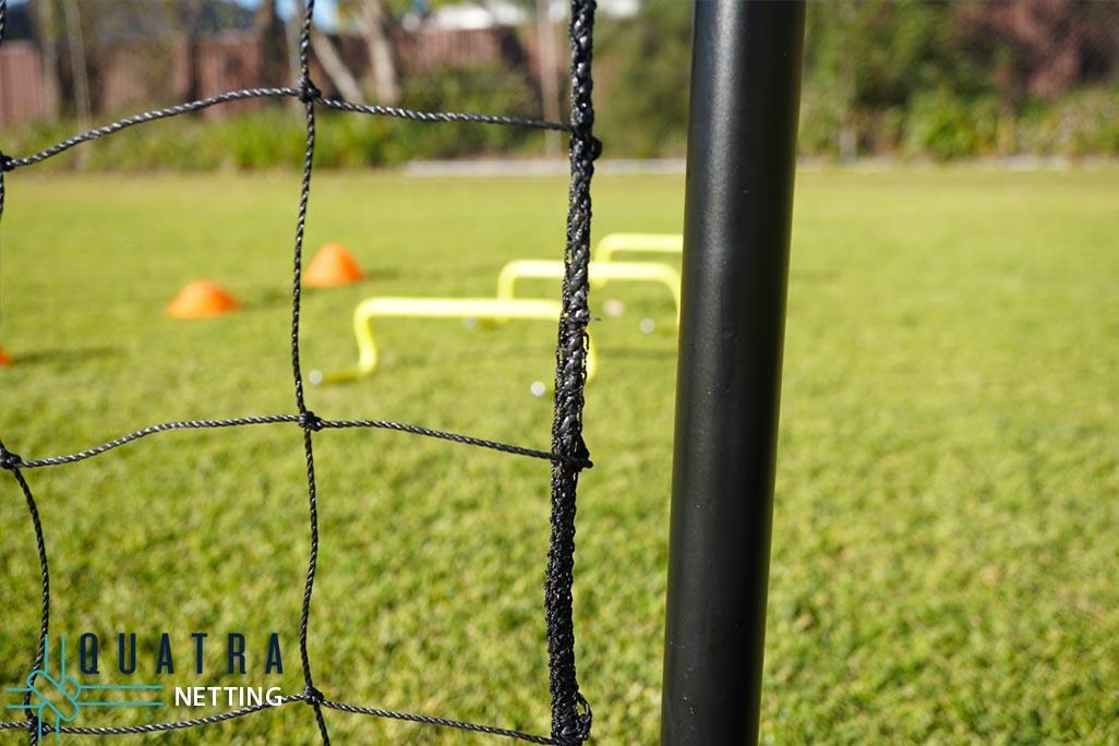 Quatra Sports Netting Ball Stop Barrier Nets with Support Posts - 40mm sq (Multiple Sizes)