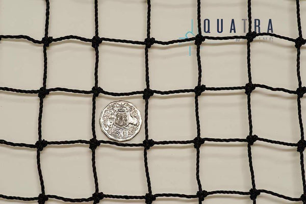 Quatra Sports Netting Green 50m x 7m: 40mm SQ 48Ply / 2.5mm Diameter